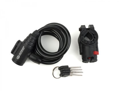 AUTHOR Zámek ASL-31 spir (Velikost d.8x1500mm, Barva černá)