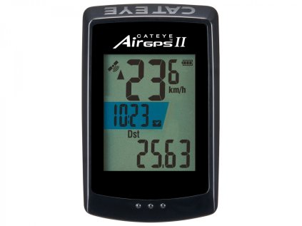 CATEYE Cyklopočítač CAT AirGPS II (GPS100N) (Barva černá)