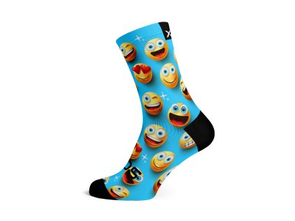 Dětské cyklistické ponožky SOX Emoji Kids Socks (Velikost S)