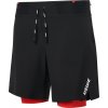 Běžecké šortky USWE Puls Trail Running Combo Shorts Men - Black (Velikost XL)