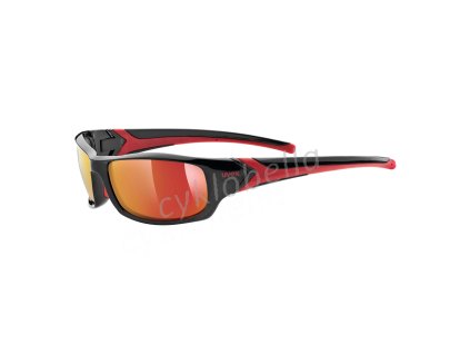 18 UVEX BRÝLE SPORTSTYLE 211, BLACK RED/MIR RED (2213)