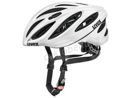 18 UVEX HELMA BOSS RACE, WHITE 52-56