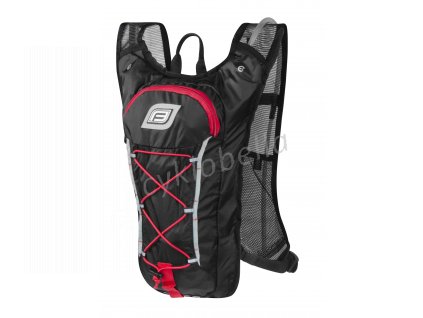 batoh FORCE PILOT PLUS 10 l+2L rez.,černo-červ.