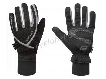rukavice zimní FORCE ULTRA TECH, černé M