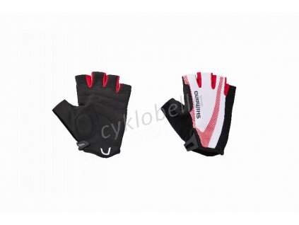 SHIMANO rukavice BASIC race, červená, L