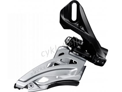 SHIMANO přesmykač DEORE FD-M617 MTB pro 2x10 př mont D-typ Side-swing front pull 36/38 z čer