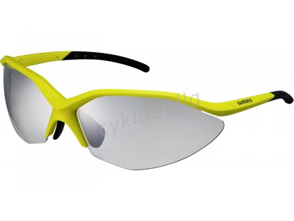 SHIMANO brýle S52R, Limežlutá/černá, skla fotochromatická šedá
