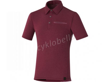 SHIMANO TRANSIT POLO, zinfandel, S