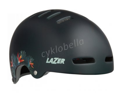 LAZER přilba Armor LED/ matná zelená flowers M + led