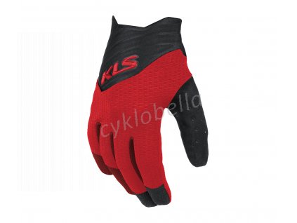 Rukavice KLS Cutout long red  S