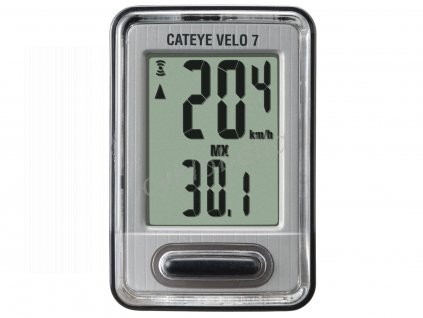 Cyklopočítač CAT Velo 7 (VL520) (černá/stříbrná)