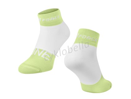 ponožky FORCE ONE, zeleno-bílé L-XL/42-47