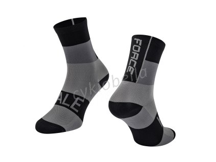 ponožky FORCE HALE, černo-šedé L-XL/42-47