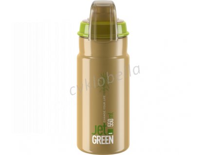 ELITE láhev JET GREEN 22' PLUS hnědá/bílé logo 550 ml