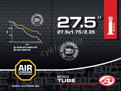 Duše AT-MTB-27,5" AV40 27.5x1.75/2.35 (černá)