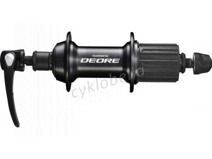 SHIMANO nába zadní DEORE FH-T610 pro ráfkovou brzdu 8/9/10 rychl 32 děr RU: 168 mm černá