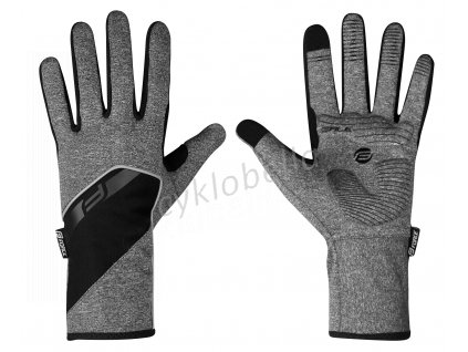 rukavice F GALE softshell, jaro-podzim, šedé S