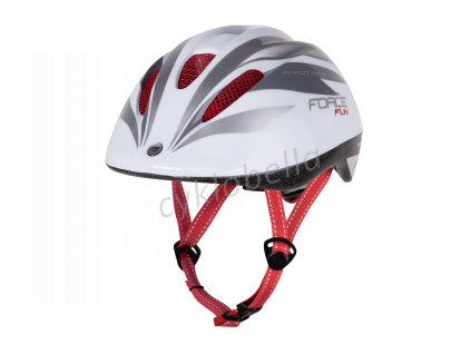 prilba force fun stripes detska bilo sedo cerv m img 9022451 hlavni fd 3