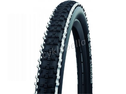 SCHWALBE plášť SMART SAM, 57-559, 26 x 2.25, ADDIX, 765 g, černá s bílou linkou