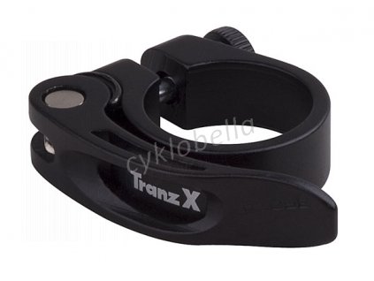 Objímka podsedlová TRANZ-X s rychloupínákem černá 31,8mm
