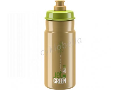 ELITE láhev JET GREEN 22' hnědá/bílé logo 550 ml