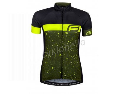 dres FORCE SPRAY LADY kr. rukáv, army-fluo S