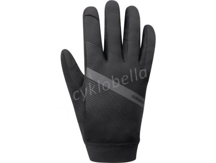 SHIMANO WIND CONTROL rukavice (10°C), černá, M