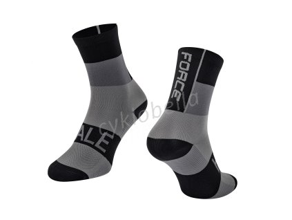 ponožky FORCE HALE, černo-šedé XXS-XS/33-35