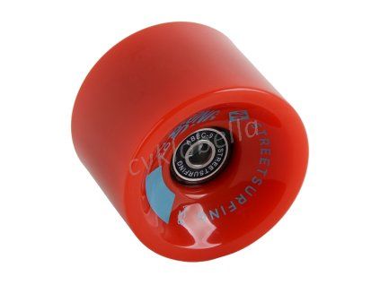 Kolečko Longboard 1ks - červené, ABEC 9, 70 mm