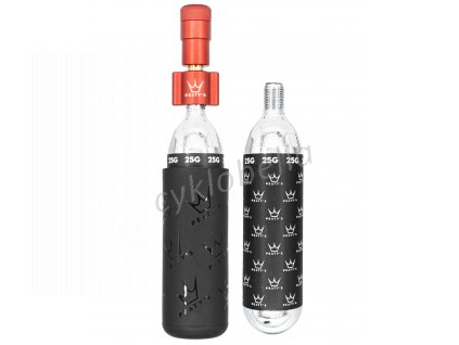 PEATY'S HOLESHOT CO2 PUMPA + BOMBIČKY 2 KS - MTB (25G) - RED (PPR-HTI-MTB-RED-12) Množ. Uni