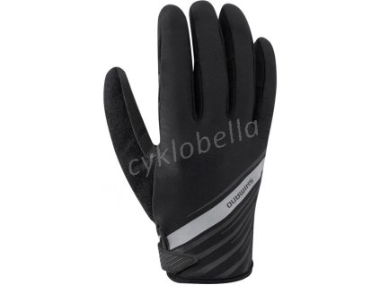 SHIMANO LONG GLOVES rukavice, černé, L