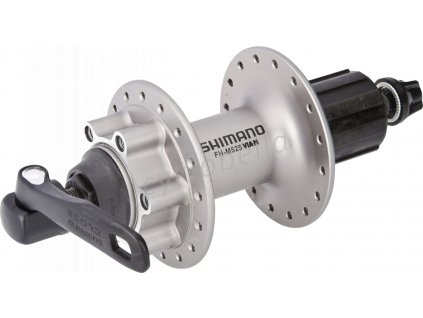 SHIMANO nába zadní DEORE FH-M525 pro kotouč (6 šroub) 8/9/10 rychl 32 děr RU: 168 mm stříbrná