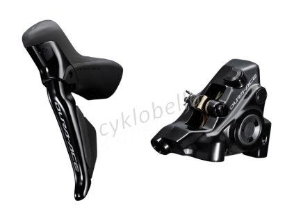 SHIMANO kot brzd-set DURA-ACE BR-R9270-KIT zadní/ST-R9270 Di2 (J-kit) FLAT MOUNT polymer+chladič SMB