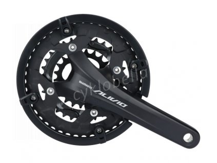 SHIMANO kliky ALIVIO FC-T4060 integr.klika 3x9 170 mm 44x32x22z bez BB misek s krytem černé