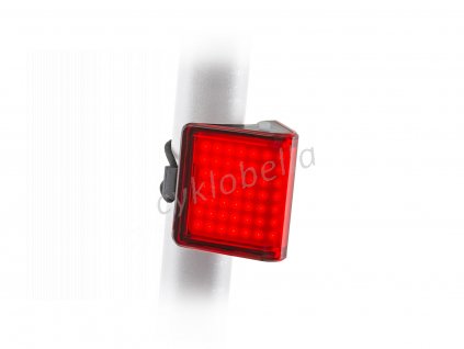Světlo zad. V-Block360 USB CobLed 80 lm (černá/červené-sklo)