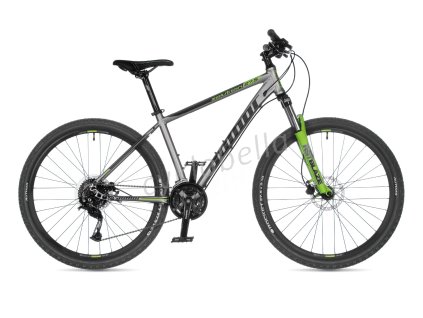 Solution 27,5 2021-22 19" stříbrná-matná/zelená Author MTB XC 27,5"kolo