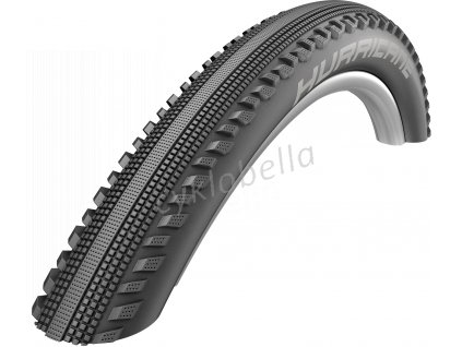 SCHWALBE plášť HURRICANE, 42-622, 28 x 1.60, RaceGuard, ADDIX, 585 g, černá-reflexní