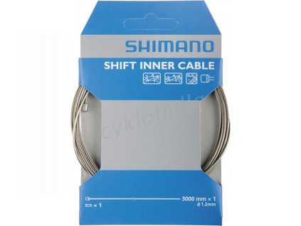 SHIMANO lanko řazení pro tandem z nerez oceli, 1,2x3000mm