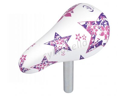 Sedlo MONTE GRAPPA  OK Go 450 - dětské 12-14" + sedlovka 22mm - bílo-růžová