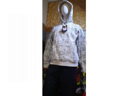 Pánská mikina s kapucí NORD BLANC bílošedá