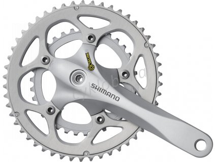 SHIMANO kliky SORA FC-R345 oktalink 2x9 170 mm 50x34z bez krytu stříbrné