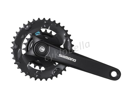 SHIMANO kliky ALTUS FC-M315 4hran 2x7/8 175 mm 36x22z černé bez krytu bal