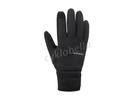 SHIMANO WINDBREAK THERMAL rukavice (5-10°C), černá, S