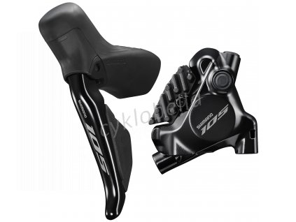 SHIMANO kot brzd-set 105 BR-R7170-KIT zadní/ST-R7170Di2 (J-kit) FLAT MOUNT polymer+chladič SMBH90/17