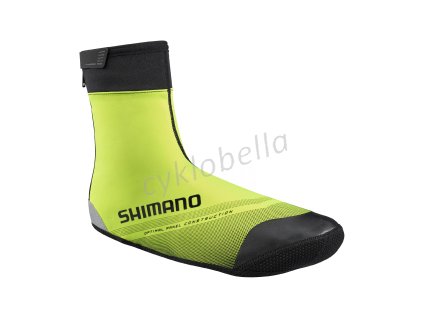 SHIMANO S1100X SOFT SHELL návleky na obuv (5-10°C), neon žlutá, L (42-43)