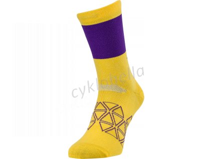 SILVINI - cyklo ponožky Bardiga yellow plum