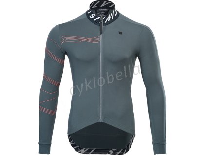 SILVINI - pánský cyklo dres Varano charcoal ruby (Velikost XS)