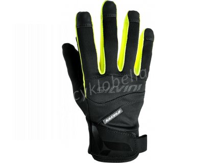 SILVINI - softshellové rukavice Fusaro black neon