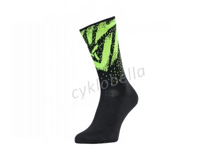 SILVINI - enduro ponožky Nereto black neon (Velikost 36-38)