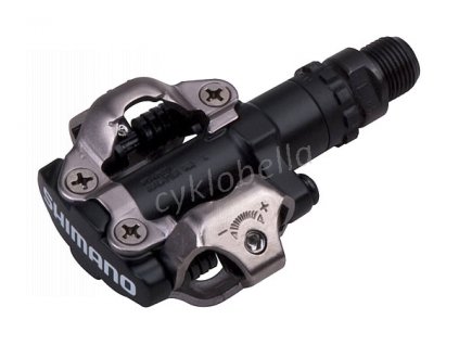 SHIMANO pedály MTB ostatní PD-M520 SPD zarážky SM-SH51 bez odrazek stříbrné